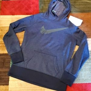Nike thermo fit, drawstring hoodie, size large with thumb holes and front pocket